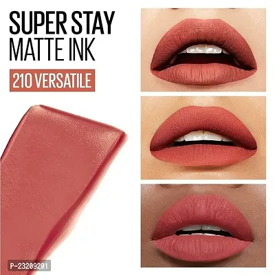 Syfer Liquid Matte Lipstick, Long Lasting, 16hr Wear, Superstay Matte Ink (210 Versatile)-thumb3