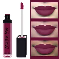 Syfer Matte Me Liquid Lipstick Combo of 3 (Non Transferable) (Rust Brown, Royal Maroon, Ruby Red)-thumb3