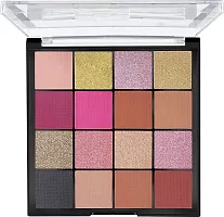 Syfer Highly Pigmented Mesmereyes Smoky eyes, 16 colour Eyeshadow Palette | Multicolor | Matte Finish | Shimmery Eye Shadow Palette (01-MULTICOLOR)-thumb1