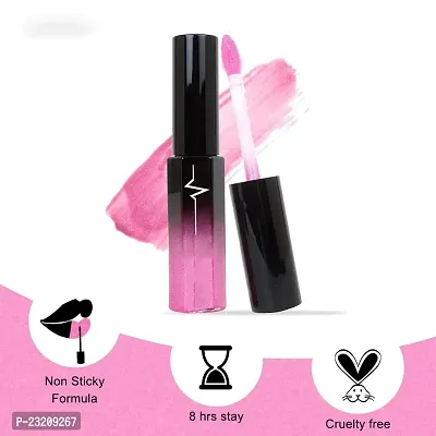 Syfer Crystal Brilliance Glitters Lip Gloss For Long Lasting Glossy Look 8 ml (Shade-13)-thumb4