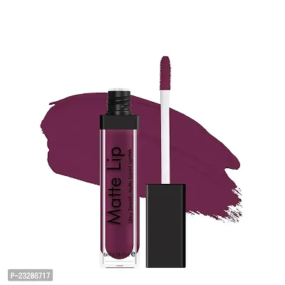 Syfer Ultra Smooth Matte Liquid Lipstick, Smooth Lip Color, Weightless Finish, Silky Matte Finish, Iconic Lip, Matte Finish, Matte Lipstick, Liquid Lipstick 6ml (Purple villain)