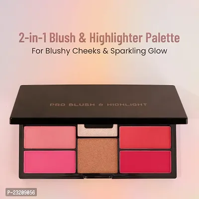 Syfer Pro Blusher  Highlighter Palette For Face Makeup,18G-thumb3