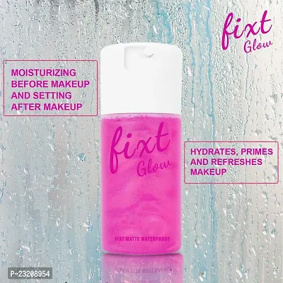 Syfer Fixt Glow Long Lasting Waterproof Makeup Setting Spray for Face 100 ml (Glow Pink)-thumb2