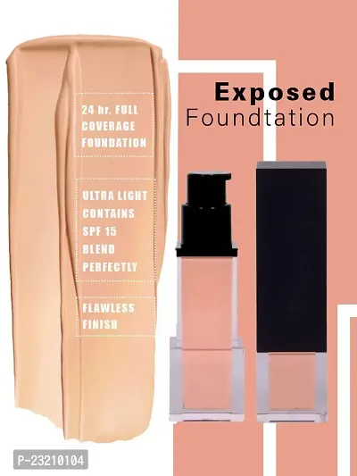 Syfer Exposed Long Lasting Lightweight Waterproof Face Makeup Liquid Foundation for Women (Shade No-2)-thumb3