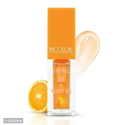 INCOLOR Orange Natural Lip Oil VC  Yeast Oil, Long Lasting Moisturization  Nourishment for Girl  Women - 4ml