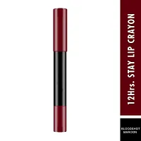 Syfer 12 Hrs. Stay Matte Lip Crayon, Purple Villain, 3g - Long Lasting, Waterproof, Super Stay, Matte Finish Lip Crayon, Long Wear, Crayon Lipstick-thumb3