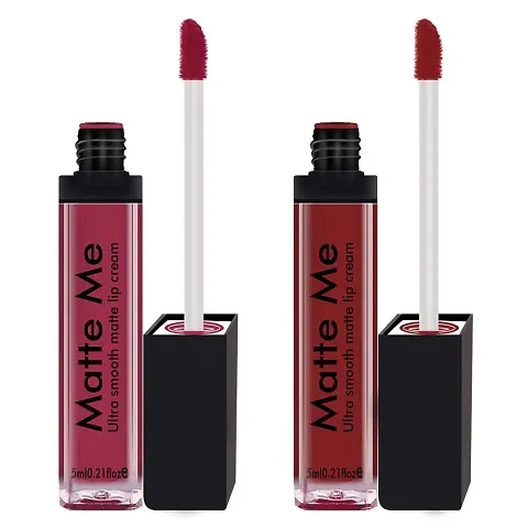 Syfer Matte Me Liquid Lipstick Combo of 2 (Non Transferable)