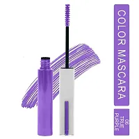 Syfer Light Weight Colorful Natural Mascara, Smudge Proof  Long Lasting Eye Makeup Tool For Personal  Professional,6ml (True Purple)-thumb1