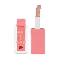 Syfer Natural Lip Oil VC  Yeast Oil, Long Lasting Moisturization  Nourishment for Girl  Women - 4ml (Strawberry)-thumb1