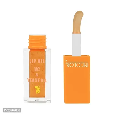 INCOLOR Orange Natural Lip Oil VC  Yeast Oil, Long Lasting Moisturization  Nourishment for Girl  Women - 4ml-thumb2
