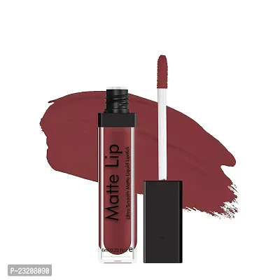 Syfer Ultra Smooth Matte Liquid Lipstick, Smooth Lip Color, Weightless Finish, Silky Matte Finish, Iconic Lip, Matte Finish, Matte Lipstick, Liquid Lipstick 6ml (Red-Smoke)