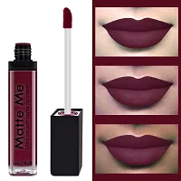 Syfer Matte Me Liquid Lipstick Combo of 3 (Non Transferable) (Rust Brown, Royal Maroon, Ruby Red)-thumb1