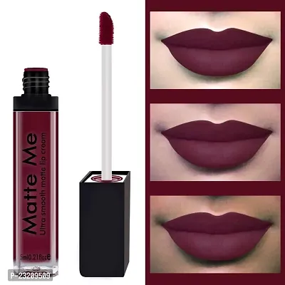 Syfer Matte Me Liquid Lipstick Combo of 3 (Non Transferable) (Rust Brown, Royal Maroon, Ruby Red)-thumb2