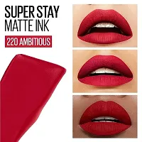 Syfer Liquid Matte Lipstick, Long Lasting, 16hr Wear, Superstay Matte Ink (220 Ambitious)-thumb2