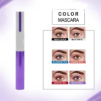 Syfer Light Weight Colorful Natural Mascara, Smudge Proof  Long Lasting Eye Makeup Tool For Personal  Professional,6ml (True Purple)-thumb3