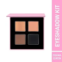 Syfer POPxo Makeup Collection, Drama Queen 4 Eyeshadow Kit, Paraben-Free, Long Lasting Formula, 4 g (Drama Queen)-thumb1