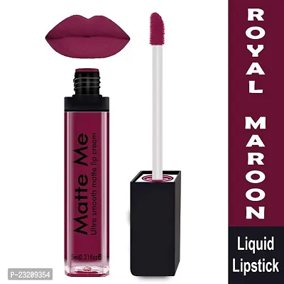 Syfer Matte Me Liquid Lipstick Combo of 2 (Non Transferable) (Maroon  Magenta)-thumb3