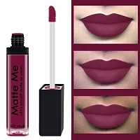 Syfer Matte Me Liquid Lipstick Combo of 3 (Non Transferable) (Royal Maroon, Ruby Red, Nude)-thumb1