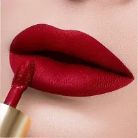 Syfer Matte Me Liquid Lipstick Combo of 2 (Non Transferable) (Red  Maroon)-thumb3