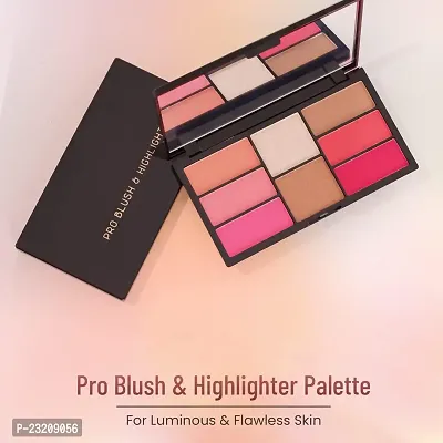 Syfer Pro Blusher  Highlighter Palette For Face Makeup,18G-thumb2