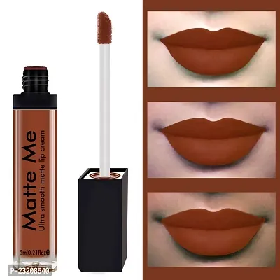 Syfer Matte Me Liquid Lipstick Combo of 3 (Non Transferable) (Royal Maroon, Ruby Red, Nude)-thumb4