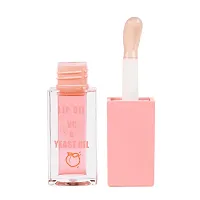 Syfer Peach Natural Lip Oil VC  Yeast Oil, Long Lasting Moisturization  Nourishment for Girl  Women - 4ml (Peach)-thumb1