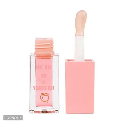 Syfer Peach Natural Lip Oil VC  Yeast Oil, Long Lasting Moisturization  Nourishment for Girl  Women - 4ml (Peach)-thumb2