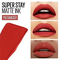 Syfer Liquid Matte Lipstick, Long Lasting, 16hr Wear, Superstay Matte Ink (118 Dancer)-thumb2