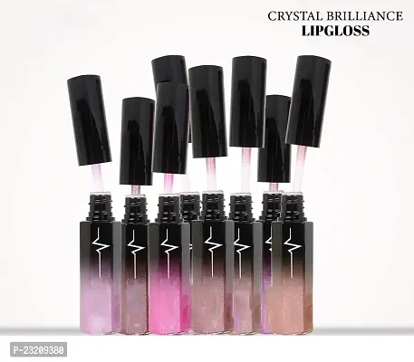 Syfer Crystal Brilliance Glitters Lip Gloss For Long Lasting Glossy Look 8 ml (Shade-09)-thumb4