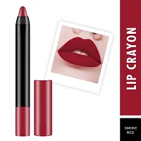 Syfer 12 Hrs. Stay Matte Lip Crayon, Smoke Red, 3g - Long Lasting, Waterproof, Super Stay, Matte Finish Lip Crayon, Long Wear, Crayon Lipstick-thumb2