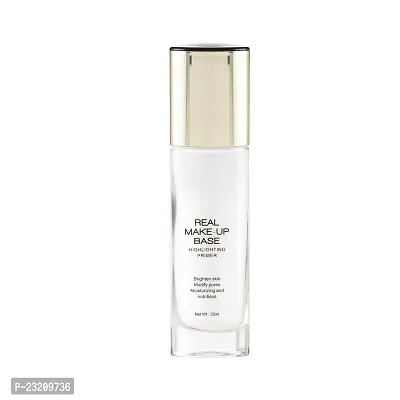 Syfer Real Makeup Base Hightlighting Primer| Skin-Hydrating Poreless Primer With Natural Glow Finish For Face Makeup (Natural-Tint)-thumb0