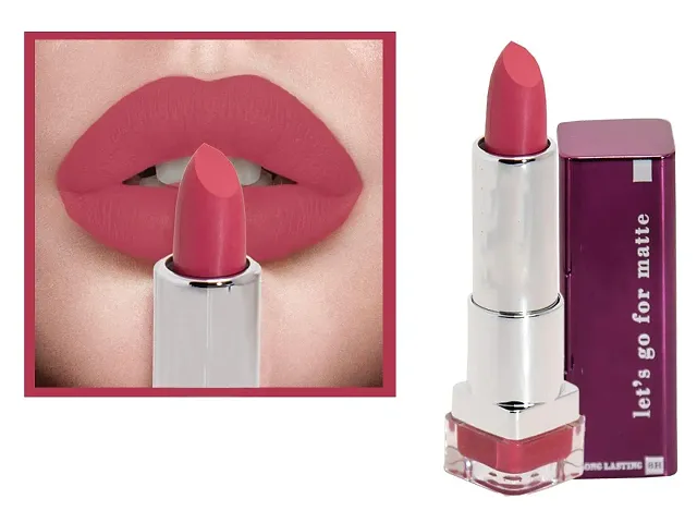 Syfer Lets Go For Matte Lipstick, Long Lasting, Light Weight & Waterproof Lipstick For Girl & Women