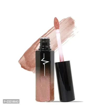 Syfer Crystal Brilliance Glitters Lip Gloss For Long Lasting Glossy Look 8 ml (Shade-12)-thumb2