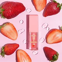 Syfer Natural Lip Oil VC  Yeast Oil, Long Lasting Moisturization  Nourishment for Girl  Women - 4ml (Strawberry)-thumb2