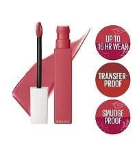 Syfer Liquid Matte Lipstick, Long Lasting, 16hr Wear, Superstay Matte Ink (225 Delicate)-thumb1