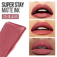 Syfer Liquid Matte Lipstick, Long Lasting, 16hr Wear, Superstay Matte Ink (225 Delicate)-thumb2