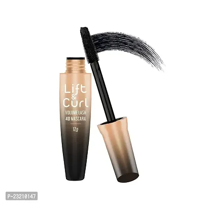 Syfer Lift  Curl 4D Volumizing  Lengthening Mascara | Waterproof And Long Lasting, Smudge Proof Mascara For Eye Makeup | Black| 12Gm |