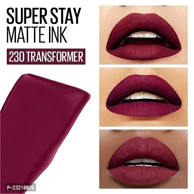 Syfer Liquid Matte Lipstick, Long Lasting, 16hr Wear, Superstay Matte Ink (230 Transformer)-thumb3