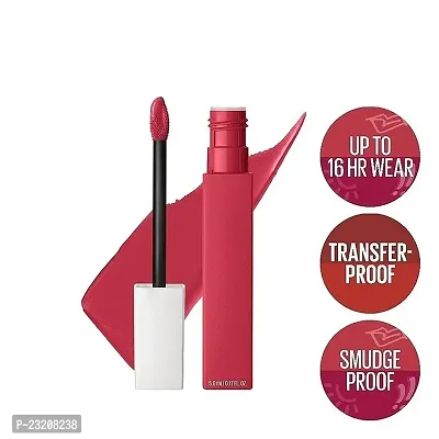 Syfer Liquid Matte Lipstick, Long Lasting, 16hr Wear, Superstay Matte Ink (80 Ruler)-thumb2