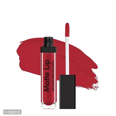 Syfer Ultra Smooth Matte Liquid Lipstick, Smooth Lip Color, Weightless Finish, Silky Matte Finish, Iconic Lip, Matte Finish, Matte Lipstick, Liquid Lipstick 6ml (Famous Red)-thumb0