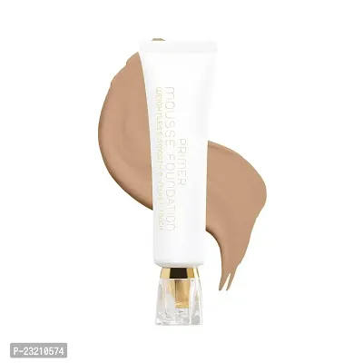 Syfer Primer Mousse Foundation Weightless Smooth And Velvet Touch, Face Makeup- Matte To Radiant Finish (Beige)