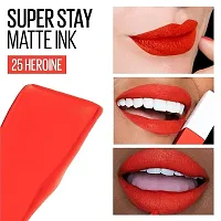 Syfer Liquid Matte Lipstick, Long Lasting, 16hr Wear, Superstay Matte Ink (25 Heroine)-thumb2