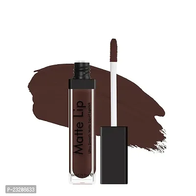 Syfer Ultra Smooth Matte Liquid Lipstick, Smooth Lip Color, Weightless Finish, Silky Matte Finish, Iconic Lip, Matte Finish, Matte Lipstick, Liquid Lipstick 6ml (Coffee)-thumb0