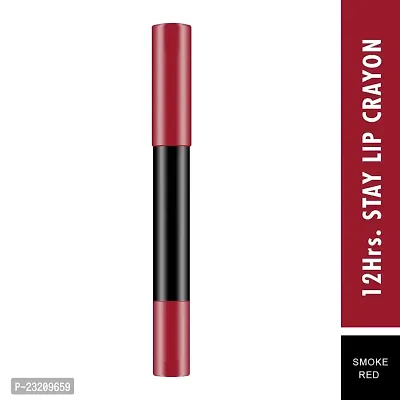 Syfer 12 Hrs. Stay Matte Lip Crayon, Smoke Red, 3g - Long Lasting, Waterproof, Super Stay, Matte Finish Lip Crayon, Long Wear, Crayon Lipstick-thumb4