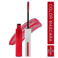 Syfer Light Weight Colorful Natural Mascara, Smudge Proof  Long Lasting Eye Makeup Tool For Personal  Professional,6ml (Imperial Red)-thumb1