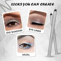 Syfer Glide Gel Eye Kajal, Long Lasting, Light Weight, Waterproof and Smudge Proof Kajal For Girl and Women, 1.2g (9 Platinum)-thumb3