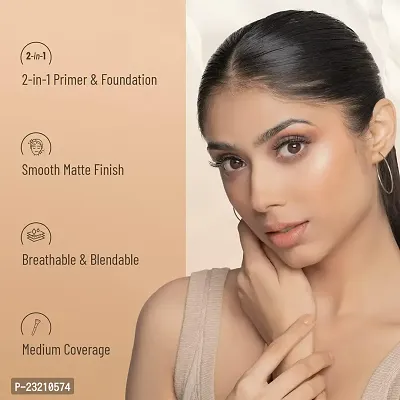 Syfer Primer Mousse Foundation Weightless Smooth And Velvet Touch, Face Makeup- Matte To Radiant Finish (Beige)-thumb4