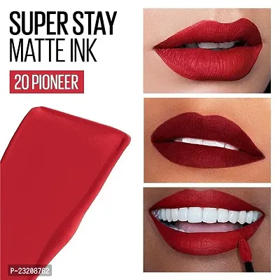 Syfer Liquid Matte Lipstick, Long Lasting, 16hr Wear, Superstay Matte Ink (20 Pioneer)-thumb3