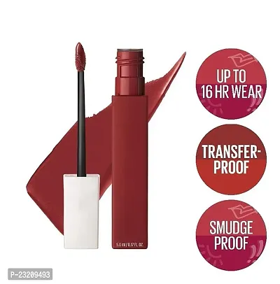 Syfer Liquid Matte Lipstick, Long Lasting, 16hr Wear, Superstay Matte Ink (50 Voyager)-thumb2