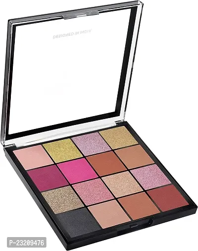 Syfer Highly Pigmented Mesmereyes Smoky eyes, 16 colour Eyeshadow Palette | Multicolor | Matte Finish | Shimmery Eye Shadow Palette (01-MULTICOLOR)-thumb0